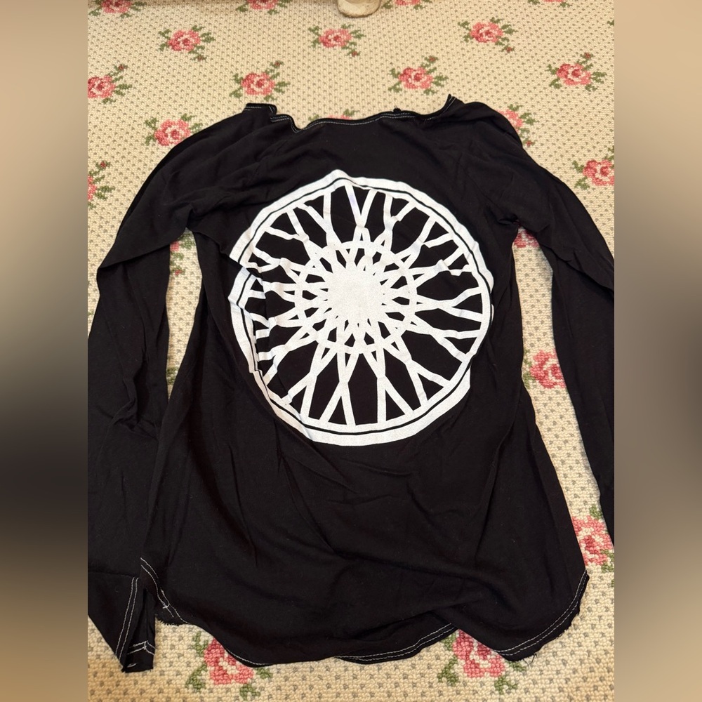 Soul Cycle Long Sleeve TShirt with wheel